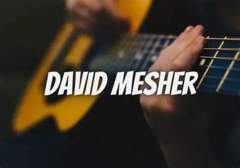 David Mesher Guitar Tuition